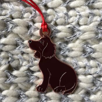 Cocker Spaniel Christmas Tree Decoration, 2 of 3