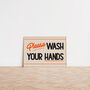 Please Wash Your Hands Retro Bathroom Print, thumbnail 7 of 8