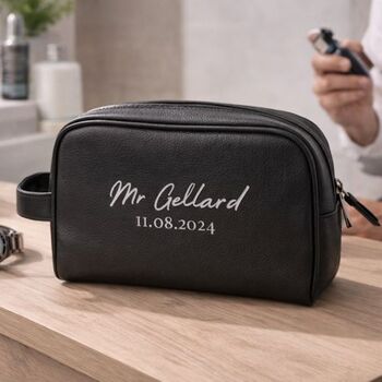 Personalised Mrs Bride Wedding Makeup Cosmetic Bag, 4 of 4