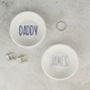 Personalised Or Dad Cufflinks And Ring Dish, thumbnail 2 of 7