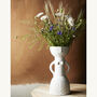 White Ceramic Woman Vase, thumbnail 1 of 2