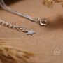 Sterling Silver Starburst Two Layer Bracelet With Star Motif, thumbnail 5 of 12