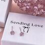 Sterling Silver Birthstone Stud Earrings For Her October Birthstone Earrings Gift, thumbnail 1 of 7
