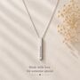 Personalised 3D Bar Shaped Engraved Name Necklace, thumbnail 3 of 9
