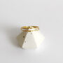 Duo Dot Crown Gold Vermeil Plated Ring, thumbnail 2 of 5