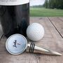 Personalised Golf Ball Bottle Stopper, thumbnail 1 of 4