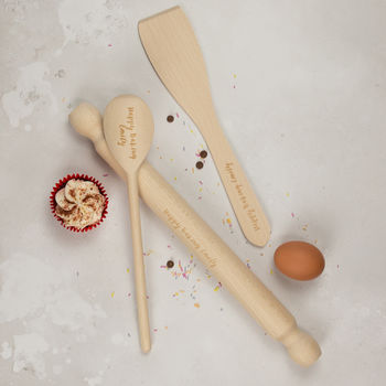 Personalised Baking Set With Bag, 4 of 5