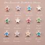 Family Star Birthstone Personalised Necklace, thumbnail 5 of 11