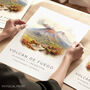 Guatemala Travel Poster Of Volcan De Fuego, thumbnail 1 of 7