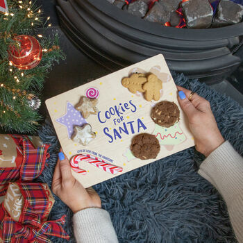 Personalised Santa Cookies Tray, 2 of 9