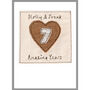 Personalised 7th Copper Wedding Anniversary Card, thumbnail 3 of 8