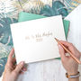 Botanical Leather Wedding Guest Book, thumbnail 1 of 8