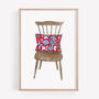 Wooden Chair Art Print, thumbnail 1 of 2