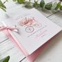 New Baby Girl Card Vintage Baby Carriage Design, thumbnail 3 of 5