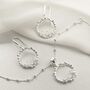 Sterling Silver Moonstone Splash Earrings, thumbnail 4 of 5