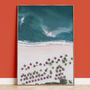 Cabannas By The Ocean Coastal Art Print, thumbnail 1 of 9