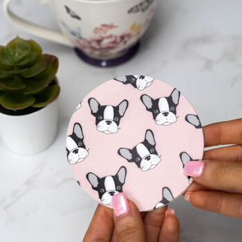 French Bulldog Gift Card With Pvc Coaster, 2 of 4