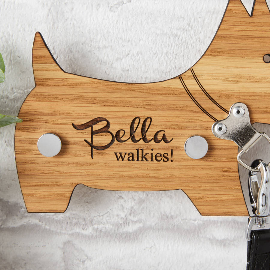 Personalised dog lead holder not on the high street Clearance