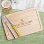 Personalised 'King Of The Kitchen' Wood Chopping Board, thumbnail 4 of 7