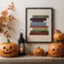 Horror Classics Book Stack Art Print, thumbnail 2 of 6