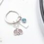 Personalised Tennis Keyring Squash Player Gift, thumbnail 4 of 7