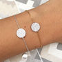 Sterling Silver Crystal Circle Bracelet, thumbnail 1 of 2