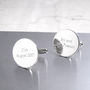 Sterling Silver Cufflinks Round, thumbnail 2 of 6