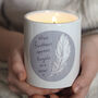 Feather Candle / Sympathy Gift, thumbnail 2 of 4