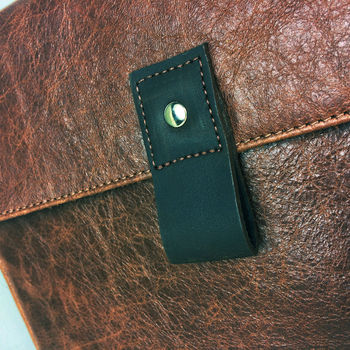 Personalised Brown Leather Macbook Air Case, 4 of 6