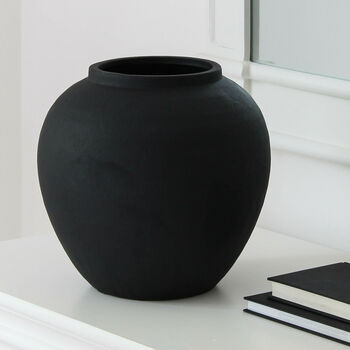 Large Black Vase, 2 of 3