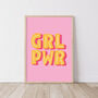 Grl Pwr / Girl Power Illustrated Print, thumbnail 2 of 3