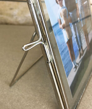 Handmade Silver Standing Photo Frame, 7 of 9