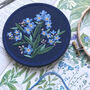 Forget Me Not Floral Embroidery Kit, thumbnail 4 of 6