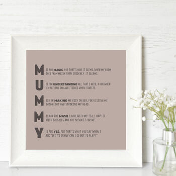 Personalised 'Mummy' Print, 2 of 2