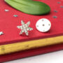 Sterling Silver Snowflake Christmas Pin Brooch, thumbnail 7 of 10