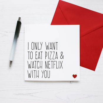 watch netflix and eat pizza