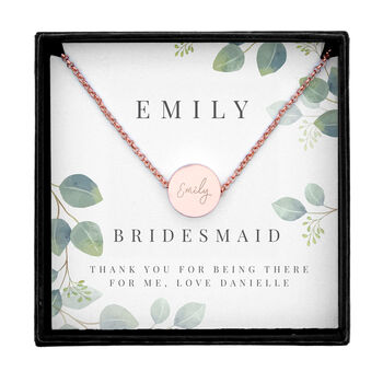 Will You Be My Bridesmaid Necklace Gift, 5 of 5