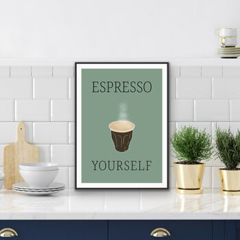 Espresso Yourself Kitchen Print, 2 of 3
