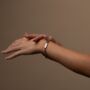 Womens Silver Herringbone Bracelet, thumbnail 6 of 8