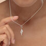 Sterling Silver Conch Shell Charm Necklace, thumbnail 1 of 6
