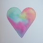 Handmade Pastel Heart Engagement/ Valentine/ Love Card, thumbnail 2 of 8