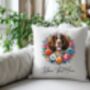 Personalised Springer Spaniel Summer Floral Dog Wreath Cushion And Mug Bundle, thumbnail 4 of 4