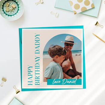 Personalised Dad Birthday Photo Card, 2 of 3