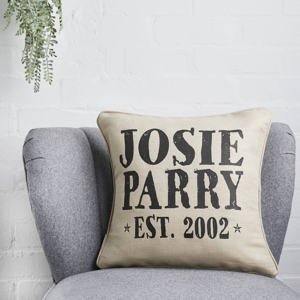 personalised cushion