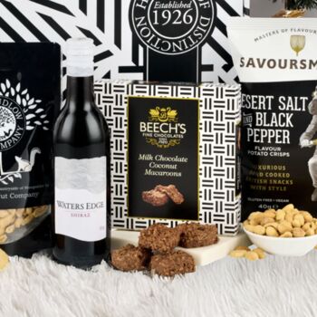 Geometric Wine And Treats Gift Box, 3 of 5