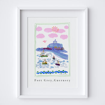 Fort Grey Scene, Guernsey, Channel Islands Art Print, 3 of 4