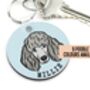 Personalised Poodle Keyring, thumbnail 1 of 6