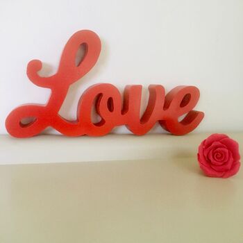Wooden Love Sign, 4 of 6