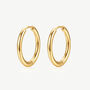 Silver Or Gold Solid Hoop Earrings, Women's Jewellery, thumbnail 1 of 11