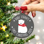 Baby's First Christmas Polar Bear Bauble, thumbnail 2 of 7